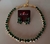 Conj Jolie Brinco e Choker Dourada Verde Esmeralda