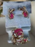 Conjunto anel e brinco dourado SJ verniz italiano pedra rosa pink fusion na internet
