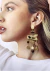 Brinco resort dourado resina tons variados - loja online