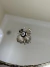 Broche metal com strass primeira linha Besouro inseto prata strass cristal e preto
