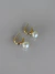 Argola brinco dourado pérola Raina - comprar online