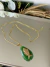 Colar resort dourado resina verde com peixe dourado - loja online