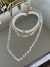Conjunto três colares Zircônia cristal dourado choker miçanga perolada na internet