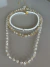 Conjunto três colares Zircônia cristal dourado choker miçanga perolada - comprar online