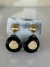 Brinco resort dourado concha resina preta - comprar online