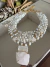 Colar Jade dourado verniz italiano pedras naturais branca cinco voltas mistura de cristais, muranos , cristal pedra natural e quartzo branco - comprar online