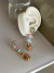 Brinco Alice dourado pedras zircônia tons candy - loja online
