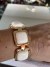 Bracelete siena dourado resina Marfim quadrada - Bia Pimenta acessorios 