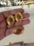 Conj anel e brinco dourado Raina orgânico gota Caramelo na internet