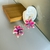 Conjunto colar, bracelete e Brinco Orquídea Cattleya rosa com Violeta - loja online