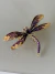 Broche dourado libélula grande colorido - comprar online