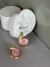 Brinco Marina dourado concha resina rosa na internet