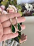 Brinco linha festa dourado zircônia verde esmeralda gota - comprar online