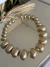 Colar dourado acetinado fosco linha inportada ovais - comprar online