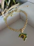 Colar dourado verniz italiano com mapa do Brasil - comprar online