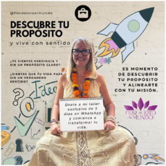 TALLER: DESCUBRE TU PROPÓSITO Y VIVE CON SENTIDO