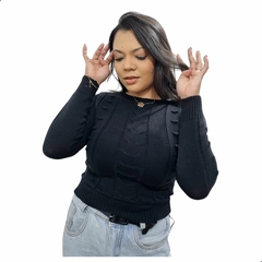 ÚLTIMAS PEÇAS - PROMOÇÃO - Blusa Tricot Modal Cropped
