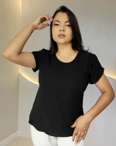 Imagem do Blusa Feminina Manga Princesa Tulipa Crepe Duna Nova Aurora