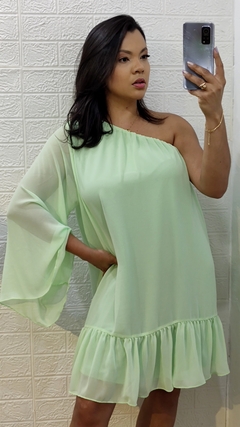 Vestido Feminino Curto Soltinho Chiffon Mula Manca Charlotte