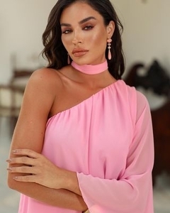 Imagem do Vestido Feminino Curto Soltinho Chiffon Mula Manca Charlotte