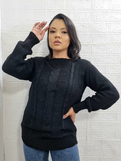 ÚLTIMAS PEÇAS - PROMOÇÃO Blusa De Frio Tricot Pom Pom