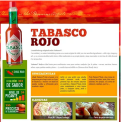 Salsa Tabasco Rojo Original 60ml Picante en internet