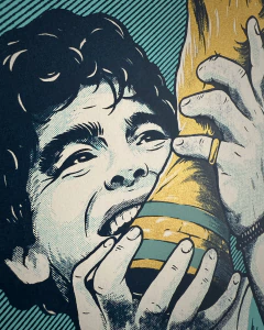 Serigrafia Maradona - Cave Store