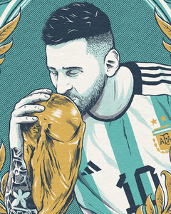 Serigrafia Messi - comprar online