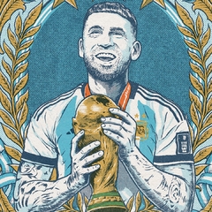 Print Nico Otamendi en internet