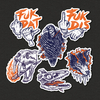 Stickers Jurassic Pack (x6)