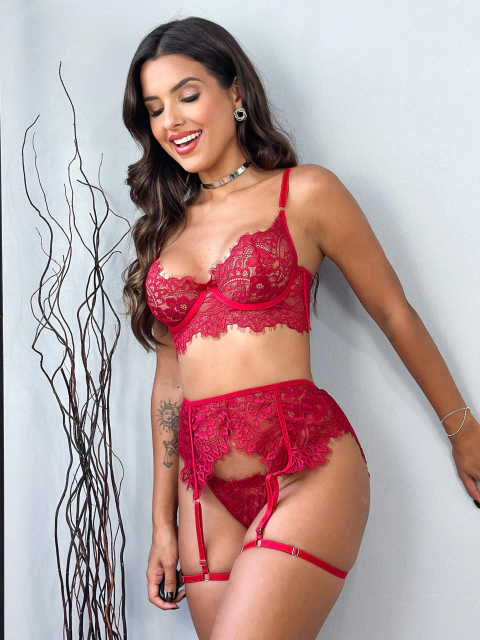 Conjunto Lorena Vermelho