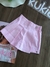 Short Saia Infantil em Sarja com Elastano Rosa Kukiê 77010 - comprar online