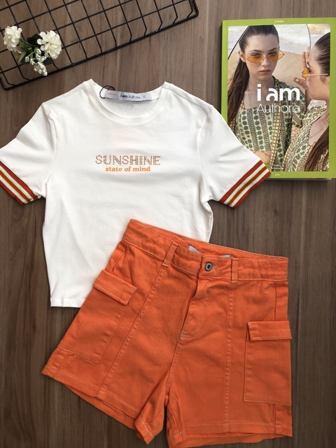 Short Sarja Laranja Authoria R3836