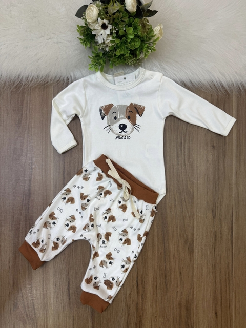 Conjunto Infantil Body e Calça em Microsoft Cachorrinho Mini e Co 07872057 - comprar online
