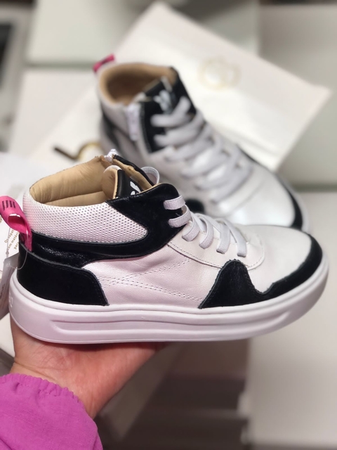 Tênis Botinha Menina Gambo Glitter Branco BT55175