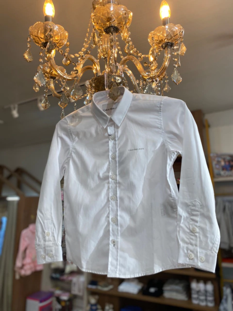 Camisa Manga Longa Branca Calvin Klein 133210AP