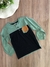 Camiseta Infantil Manga Longa Gola Portuguesa Verde e Preto Duzizo 7771
