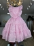 Vestido Infantil Rosa em Cetim Brilhoso com Bordado de Borboletas Petit Cherie 333256 na internet