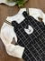 Conjunto Infantil Jardineira Jacquard e Body Preto Pati Nick Up Baby 125744948 - comprar online