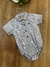 Body Camisa Infantil Listrado Azul Escuro Up Baby 250143474