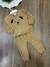 Conjunto Infantil em Plush Marrom Cachorro Duzizo 7720