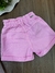 Short Infantil em Sarja Rosa Neon com Strass Momi J6059 na internet
