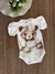 Body Infantil Menina Ursinha Vintage Branco Yoyo 25000