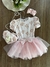 Body Infantil Menina Ursinho Xadrex Yoyo 25003