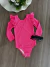 Maiô Infantil em Malha Poliéster Rosa com Glitter Quimby 140934012