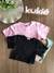 Blusa Boxy Over Infantil Preto com Strass Kukiê 82976 - Clube Melina