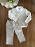 Conjunto Social Infantil Camisa Branca e Colete Plush Cinza e Calça em Sarja Cinza Leley 1056A
