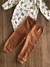 Conjunto Infantil Unissex Body Animais e Calça Marrom Mini e Co 89391952 na internet