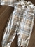 Macacão Infantil Xadrez Azul com Gola Bordada Mini e Co 29721954 - Clube Melina
