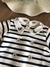 Macacão Infantil em Suedine Listrado Azul Marinho com Gola Bordada Mini e Co 29721962 - Clube Melina